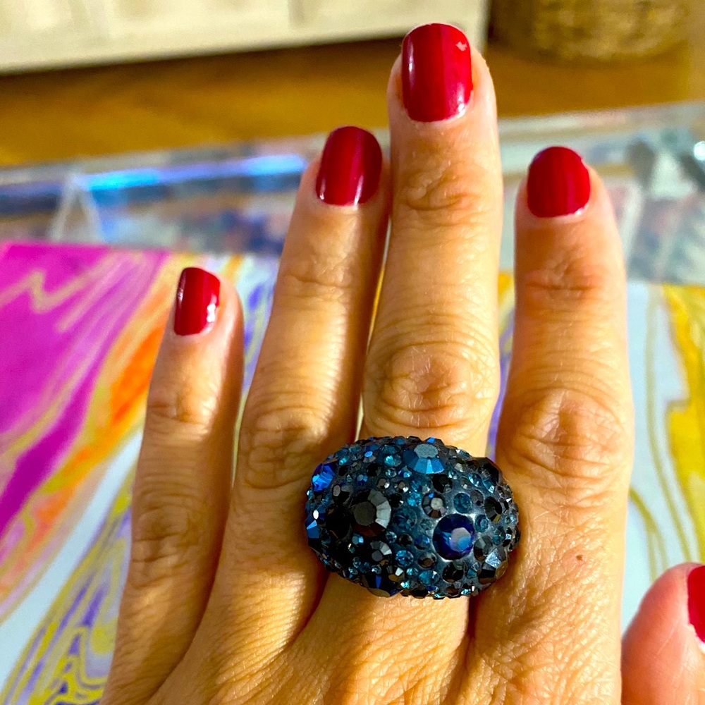 Swarovski large cocktail ring